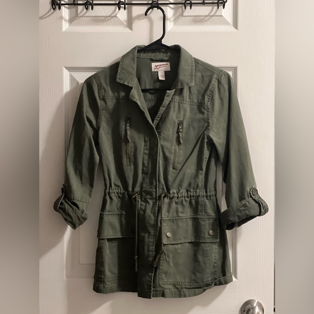 Stylish Army Green Utility Jacket